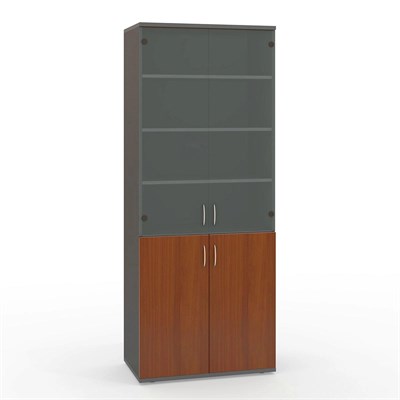 Шкаф 2дв.стекл., 2дв.щит 154716