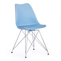 Стул TULIP IRON CHAIR (mod.EC-123) / 1 шт. в упаковке металл/пластик, 54,5*48*83,5см, голубой 3389