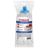 Насадка МОП веревочная для швабры, крепление еврорезьба, хлопок, длина 26 см, 180 г, LAIMA, 603124 603124