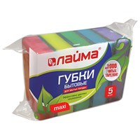 Губки для мытья посуды LAIMA MAXI 601554