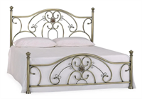 Кровать металлическая ELIZABETH 140*200 см (Double bed), Античная медь (Antique Brass) 9330