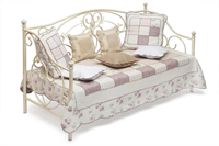 Кровать металлическая JANE 90*200 см (Day bed), Античный белый (Antique White) 9073