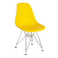 Стул CINDY IRON CHAIR (EAMES) (mod. 002) металл, пластик, 51x46x82,5, желтый 3388