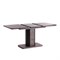 Стол обеденный SKAT ЛДСП/МДФ, 120-160х80х75 см, Оникс/Графит 3452