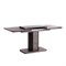 Стол обеденный SKAT ЛДСП/МДФ, 120-160х80х75 см, Оникс/Графит 3452