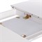 Стол обеденный раскладной Retro дерево гевея, МДФ, 110+30 x 75 x 75см, Белый (White) 3331