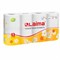 Бумага туалетная бытовая, спайка 8 шт., 2-х слойная, (8?19 м), LAIMA, белая, 126905 126905