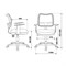 CH-797 AXSN Кресло для сотрудников сетка/ткань, серый CH-797