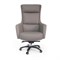 MB-636 Кресло для руководителя кожа/экокожа, серо-бежевый MB-636