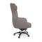 MB-636 Кресло для руководителя кожа/экокожа, серо-бежевый MB-636