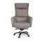 MB-636 Кресло для руководителя кожа/экокожа, серо-бежевый MB-635