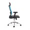 SK-2128A Кресло для руководителя экокожа+сетка, голубой SK-2128A