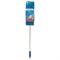Швабра двусторонняя 40 см, телескопический черенок 130 см (алюминий), резьба 1,6 см, микрофибра, LAIMA 601465