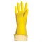 Перчатки хозяйственные латексные ЛЮБАША ЭКОНОМ, МНОГОРАЗОВЫЕ, хлопчатобумажное напыление, размер M (средний) 603784