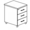 Тумба выкатная 3ящ. 483810