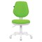 Кресло BRABIX «Fancy MG-201W», без подлокотников, пластик белый, салатовое 532414
