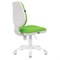 Кресло BRABIX «Fancy MG-201W», без подлокотников, пластик белый, салатовое 532414