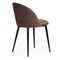 Стул MONRO (mod. 710) ткань/металл, 56х51х80 см, высота до сиденья 47 см, коричневый barkhat 12/черный 17203
