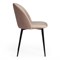 Стул MONRO (mod. 710) ткань/металл, 56х51х80 см, высота до сиденья 47 см, коричневый barkhat 12/черный 17203