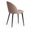 Стул MONRO (mod. 710) ткань/металл, 56х51х80 см, высота до сиденья 47 см, коричневый barkhat 12/черный 17203