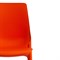 Стул GENIUS (mod 75) металл/пластик, 46x56x84cм, оранжевый/черные ножки 300323